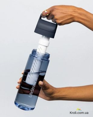 Пляшка-фільтр для води LifeStraw Go Filter Bottle, 650 мл, Aegean Sea (LSW LGV422ASWW)