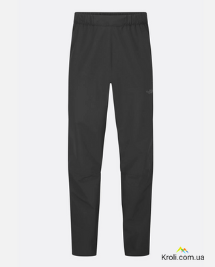 Штани чоловічі Rab Downpour Pants, Black, S, Regular (RB QWI-27-BLK-SML)