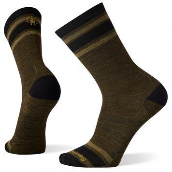 Шкарпетки чоловічі Smartwool Everyday Top Split Stripe Crew, Military Olive, 38-41 (SW SW001590.D11-M)