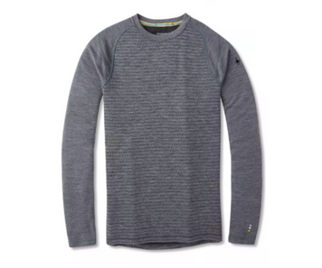 Термофутболка мужская Smartwool Men's Merino Mid 250 Pattern Crew, Medium Gray Tick Stitch, р.XXL (SW SS601.B99-XXL)