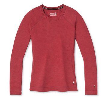 Термофутболка женская Smartwool Women's Merino 250 Baselayer Crew Boxed, Pomegranate Heather, M (SW SW016370.G67-M)