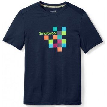 Футболка Smartwool Men's Merino 150 Logo Tee Deep Navy (092), S