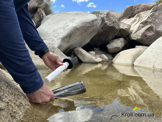 Пляшка-фільтр для води LifeStraw Go Filter Bottle, 650 мл, Nordic Noir (LSW LGV422GYWW)
