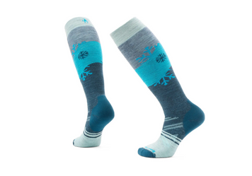 Носки женские Smartwool Wm's Ski Full Cushion Snowpocalypse Pattern OTC, Frosty Green, 38-41 (M) (SW SW002170.B72-M)