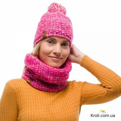 Бафф Buff Knitted & Fleece Neckwarmer Grete, Pink (BU 123519.538.10.00)