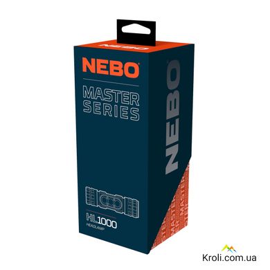 Фонарь налобный NEBO Master Series HL1000 (NB NEB-HLP-1006-G)