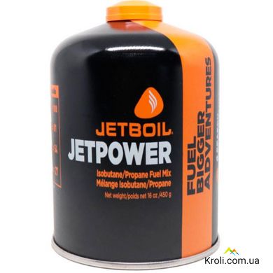 Туристичний газовий балон Jetboil Jetpower fuel 450 гр (JB JF450-EU)