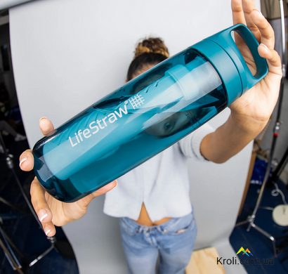 Пляшка-фільтр для води LifeStraw Go Filter Bottle, 650 мл, Laguna Teal (LSW LGV422TLWW)