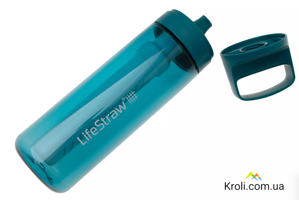 Пляшка-фільтр для води LifeStraw Go Filter Bottle, 650 мл, Laguna Teal (LSW LGV422TLWW)