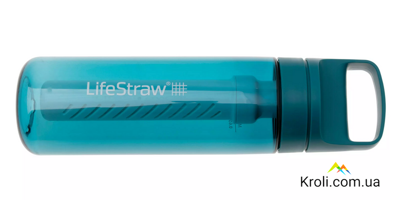 Пляшка-фільтр для води LifeStraw Go Filter Bottle, 650 мл, Laguna Teal (LSW LGV422TLWW)