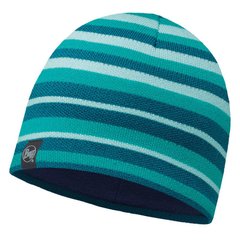 Шапка Buff Knitted & Polar Hat Laki Stripes Turquoise/Navy