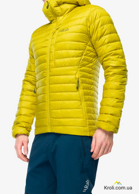 Куртка мужская зимняя Rab Microlight Alpine Jacket, Dark Pollen, S (RB QDB-12-DPL-SML)