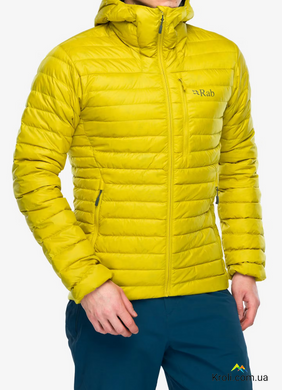 Куртка мужская зимняя Rab Microlight Alpine Jacket, Dark Pollen, S (RB QDB-12-DPL-SML)