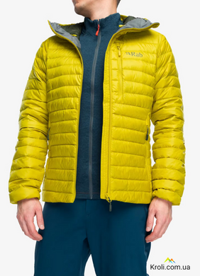 Куртка мужская зимняя Rab Microlight Alpine Jacket, Dark Pollen, S (RB QDB-12-DPL-SML)