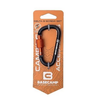 Карабін алюмінієвий сервісний Base Camp Delta 8 Screw Set, Black (BCP 61115)