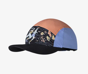 Кепка Buff 5 Panel Go Cap, Pow Running Multi, L/XL (BU 133705.555.30.00)