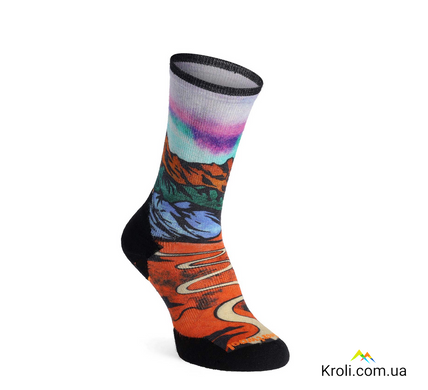 Шкарпетки чоловічі Smartwool Trail Run Targeted Cushion Singletrack Print, Orange Rust, 46-49 (XL) (SW SW002267.117-XL)