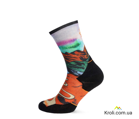 Шкарпетки чоловічі Smartwool Trail Run Targeted Cushion Singletrack Print, Orange Rust, 46-49 (XL) (SW SW002267.117-XL)