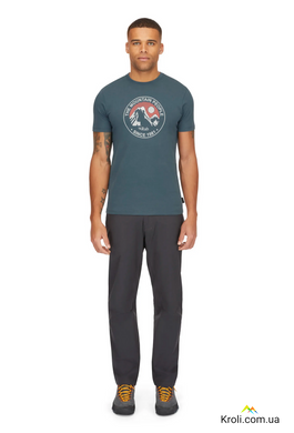 Футболка чоловіча Rab Stance Alpine Peak, Orion Blue, S (RB QCC-03-ORB-SML)