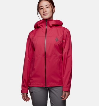 Куртка жіноча мембранна Black Diamond W Stormline Stretch Rain Shell, Pomegranate, XL (BD M6976034XLG1)