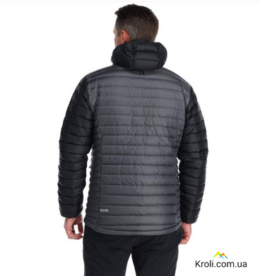 Куртка мужская зимняя Rab Microlight Alpine Jacket, Black/Graphene, S (RB QDB-12-BG-S)