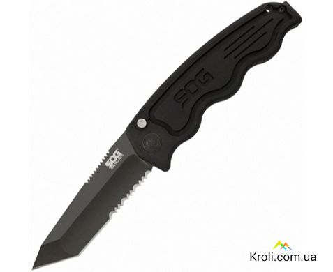 Нож складной SOG SOG-TAC Automatic , Black TiNi/Partically Serrated (SOG ST-04)