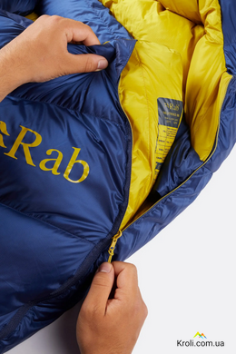 Спальный мешок Rab Neutrino 800 Regular, (-22&deg;C), 185 см - Left Zip, Nightfall Blue (RB QSM-94-NFB-REG-LZ)