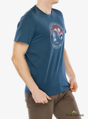 Футболка чоловіча Rab Stance Alpine Peak, Orion Blue, L (RB QCC-03-ORB-LRG)