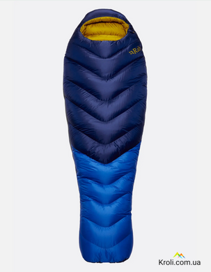 Спальный мешок Rab Neutrino 800 Regular, (-22&deg;C), 185 см - Left Zip, Nightfall Blue (RB QSM-94-NFB-REG-LZ)