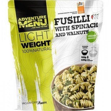 Макароны со шпинатом и орехами Adventure Menu Fusilli with spinach and walnuts 105 г (AM 208)