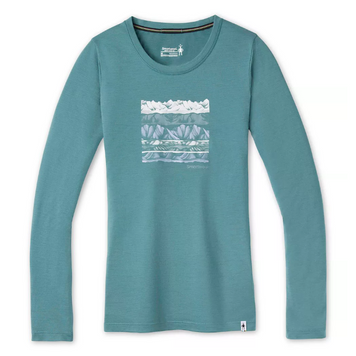 Термофутболка женская Women's Merino Sport 150 Long Sleeve Graphic Tee, Blue Spruce, M (SW SW016497.G42-M)