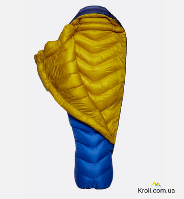 Спальный мешок Rab Neutrino 800 Regular, (-22&deg;C), 185 см - Left Zip, Nightfall Blue (RB QSM-94-NFB-REG-LZ)