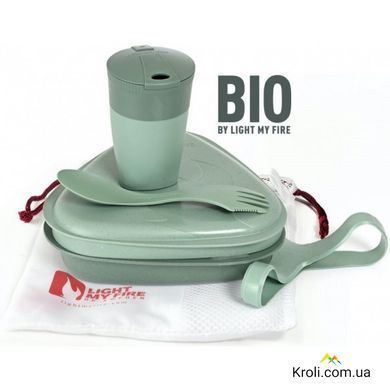 Набір туристичного посуду Light My Fire MessKit BIO 5 pcs (LMF 24122) Зелений