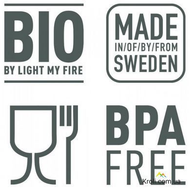 Набір туристичного посуду Light My Fire MessKit BIO 5 pcs (LMF 24122) Зелений