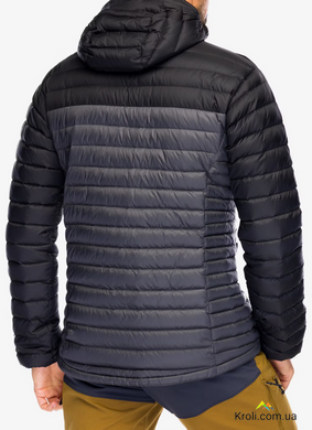 Пуховик чоловічій Rab Microlight Alpine Jacket, Black/Graphene, L (RB QDB-12-BGP-LRG)