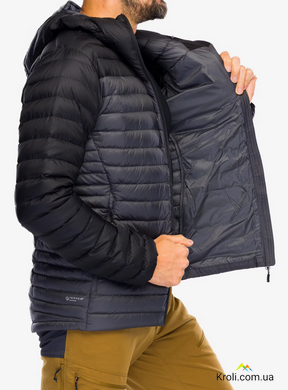 Пуховик чоловічій Rab Microlight Alpine Jacket, Black/Graphene, L (RB QDB-12-BGP-LRG)
