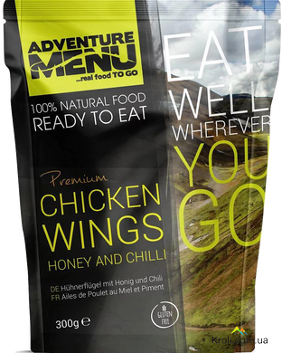 Курячі крильця в меді з перцем Adventure Menu Chicken wings honey and chilli 300г (AM 693)
