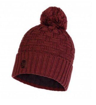 Шапка Buff KNITTED & POLAR HAT AIRON maroon (BU 111021.632.10.00)