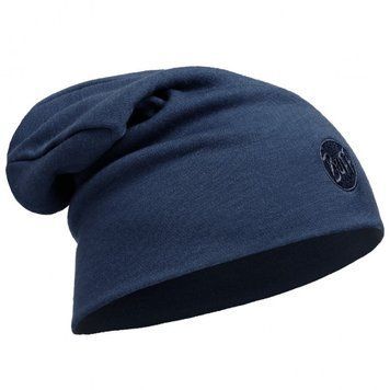 Шапка Buff Heavyweight Merino Wool Loose Hat solid denim (BU 111170.788.10.00)