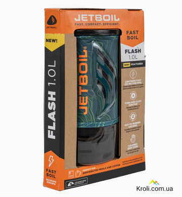 Система приготовления пищи JetBoil Flash 2025, Ocean Topo, 1 л (JBL FLOT3-EU)