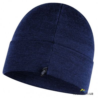 Шапка Buff Heavyweight Merino Wool Loose Hat solid denim (BU 111170.788.10.00)