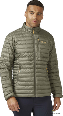 Пуховик чоловічій Rab Microlight Alpine Jacket, Light Khaki, M (RB QDB-12-LKH-MED)