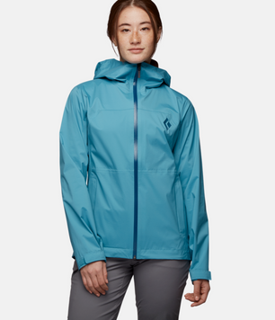 Куртка жіноча мембранна Black Diamond W Stormline Stretch Rain Shell, Cerulean Blue, M (BD M6974055MED1)