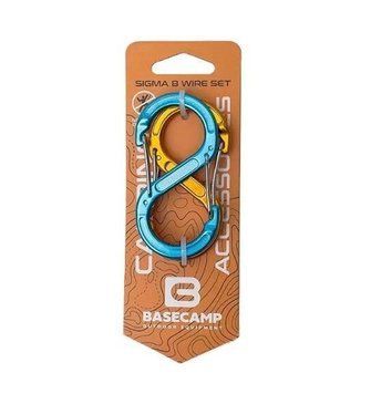 Набір алюмінієвих сервісних карабінів Base Camp Sigma 5 Wire Set, 2 шт, Blue/Orange (BCP 61016)