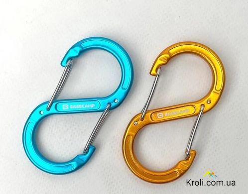 Набір алюмінієвих сервісних карабінів Base Camp Sigma 5 Wire Set, 2 шт, Blue/Orange (BCP 61016)