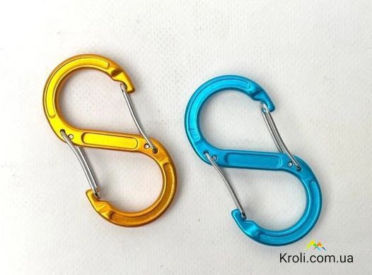 Набір алюмінієвих сервісних карабінів Base Camp Sigma 5 Wire Set, 2 шт, Blue/Orange (BCP 61016)