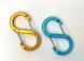 Набір алюмінієвих сервісних карабінів Base Camp Sigma 5 Wire Set, 2 шт, Blue/Orange (BCP 61016)
