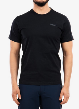 Футболка чоловіча Rab Stance Mountain Peak Tee, Beluga, M (RB QCB-66-BEL-MED)