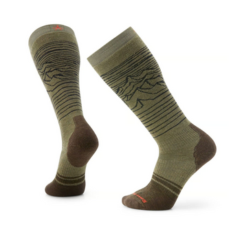 Носки мужские Smartwool Snowboard Full Cushion Iguchi Pattern OTC, Winter Moss, 38-41 (M) (SW SW001918.K18-M)