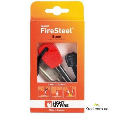 Кресало Light My Fire Swedish Fire Steel Scout Basic pin-pack Red (LMF 10113010)